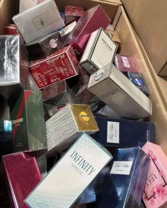 Wholesale perfume pallets for sale